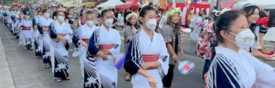 Most Popular Japanese Festival Event 2024 Nisei Week Ondo Dance Practice: JACCC Plaza, Little Tokyo, LA (Everyone Welcome to Dance or Watch) Tue/Thu
