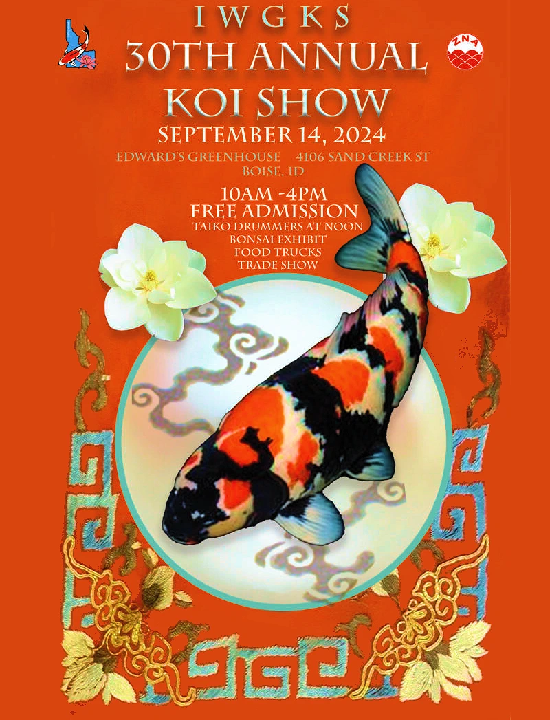 2024: 30th Annual Annual Koi Show Event (Taiko Drummers, Food Trucks, Bonsai Display..)