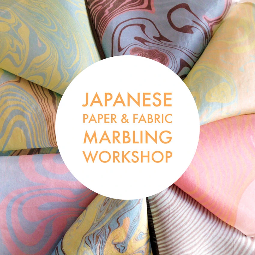 2024 Japanese Paper and Fabric Marbling Workshop with Robert Mahar (Suminagashi is a Traditional Japanese Marbling Technique Dates Back to 12 Century) | Japanese-City.com