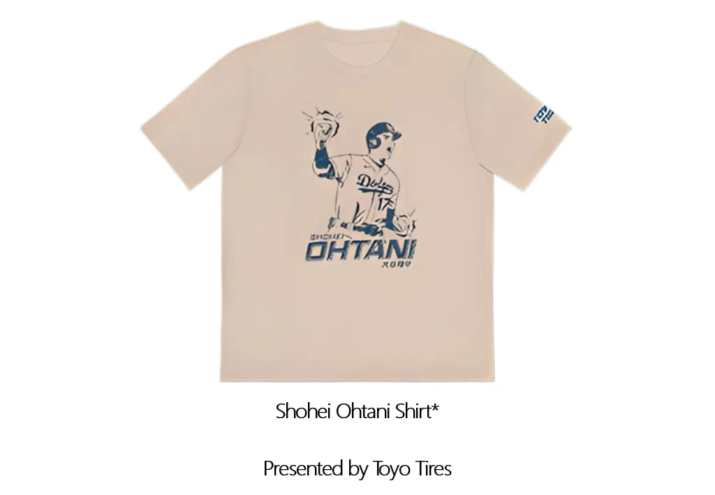 2024 Shohei Ohtani Shirt* at Dodger Stadium (Fans Who Buy Special Ticket Package Will Get a Shohei Ohtani Shirt) Use Dodger Link!