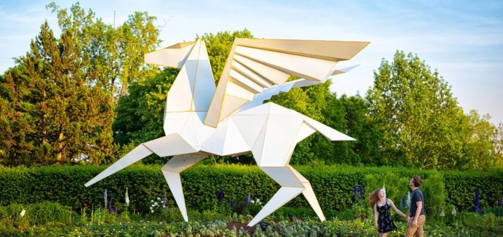2024 Origami in the Garden: Artists Jennifer and Kevin Box (Jun 1 - Nov 3, 2024) Box Studio & Sculpture Garden (See Video) #Origami | Japanese-City.com
