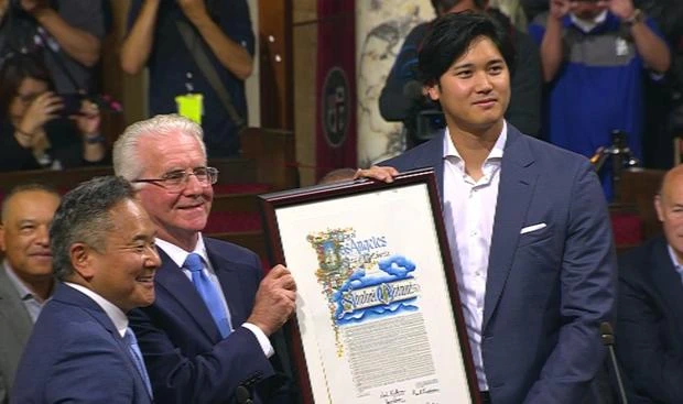 May 18th: Shohei Ohtani Day' in Los Angeles by Los Angeles City Council (Duration of his Dodgers Career)