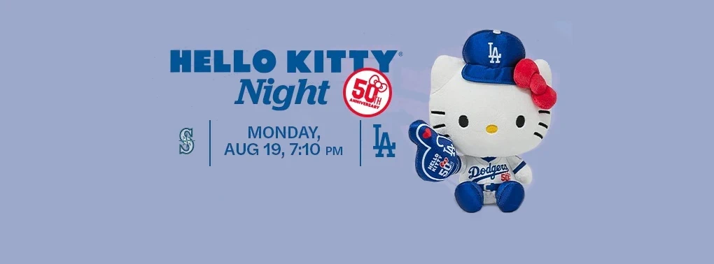 2024 Hello Kitty Returns for Second Night With Los Angeles Dodgers August 19, 2024 | Japanese-City.com