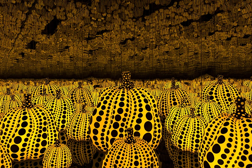 2025 Return to Infinity: Yayoi Kusama - Dallas Museum of Art. Visitors Can Immerse Themselves in the Mesmerizing World of Yayoi Kusama