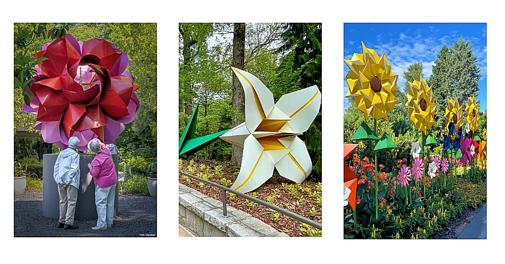 2025 Florigami in the Garden: Showcases 20 Installations of Museum-Quality Metal Sculptures Inspired by Origami | Japanese-City.com