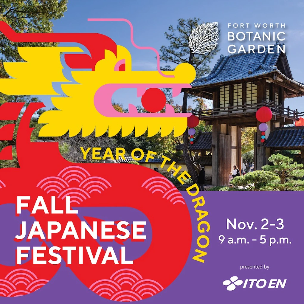 2024: 34rd Annual Fort Worth Botanic Garden’s Fall Japanese Festival Event (Nov 2-3) 2 Days 